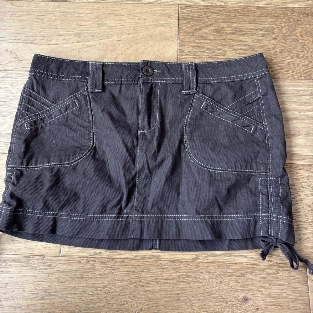 Vintage LEI micro mini skirt brown 6